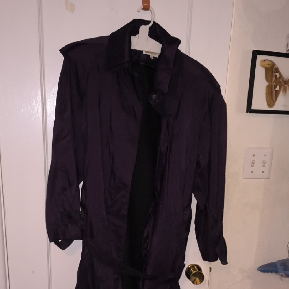 Cognito | Elegant Women's Dark Purple Trench Coat